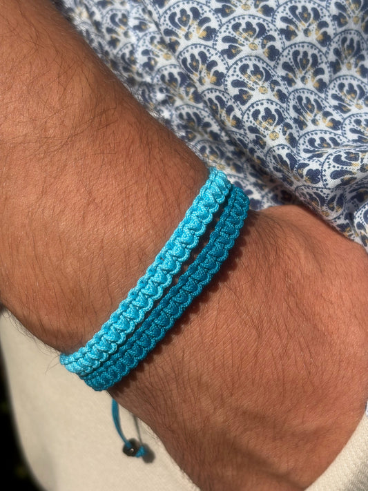 Les macramés bleu