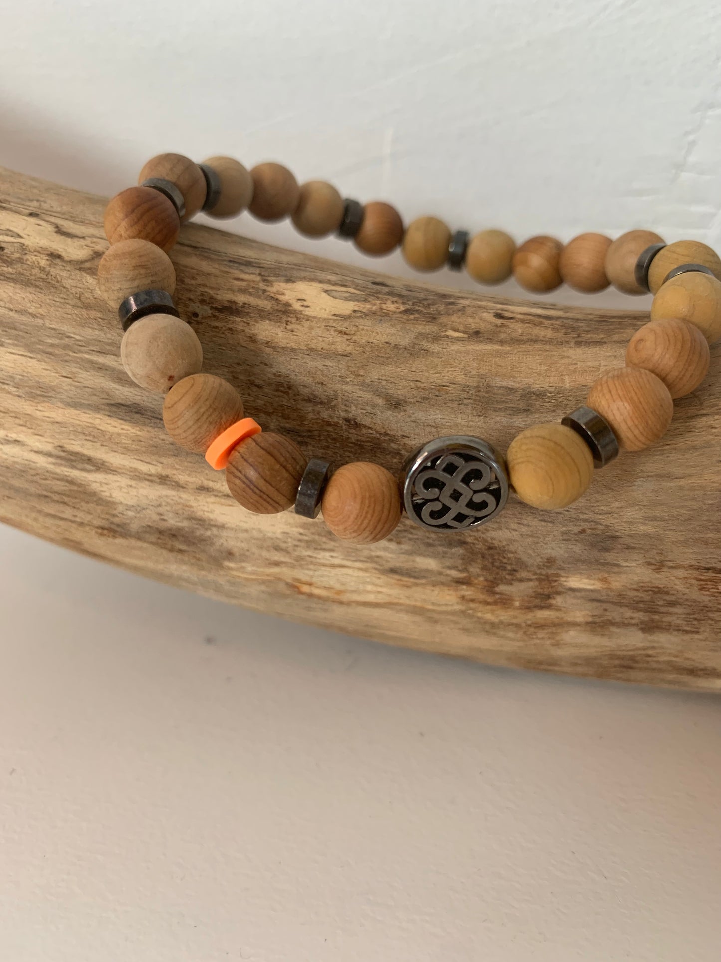 Bracelet Bois Arborvitae et acier