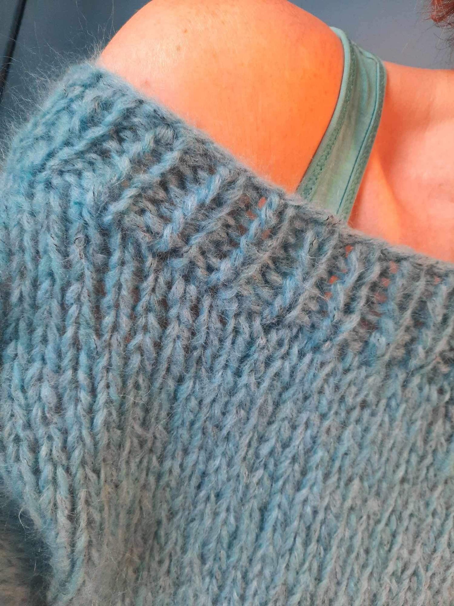 Pull turquoise