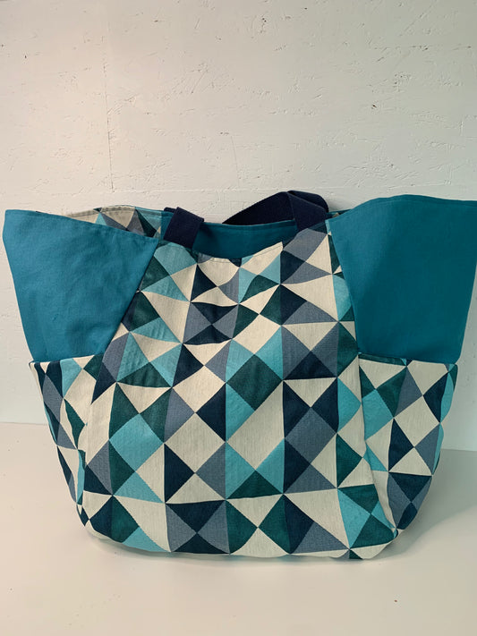 Sac cabas turquoise