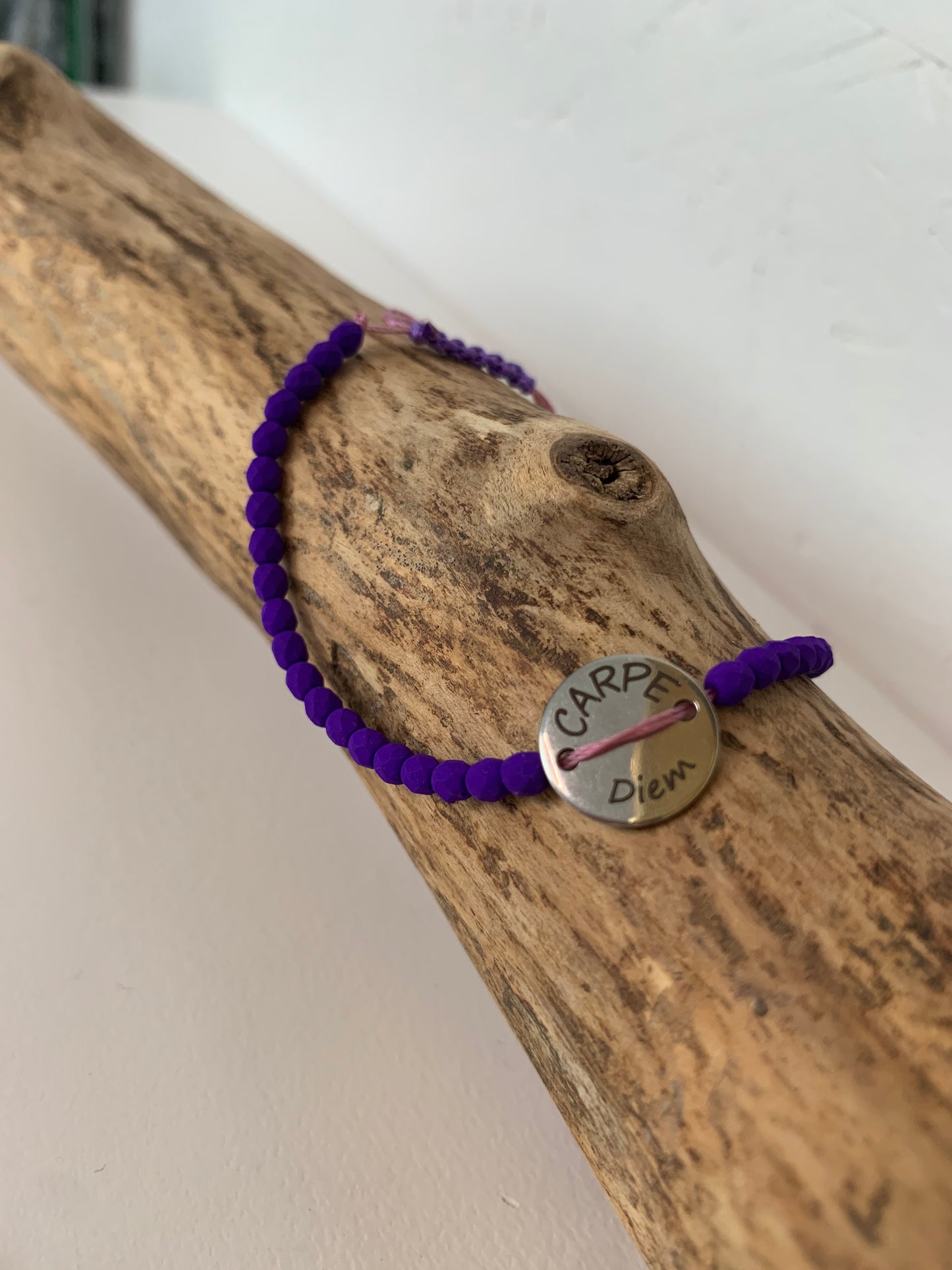 Bracelet "CARPE Diem" argenté