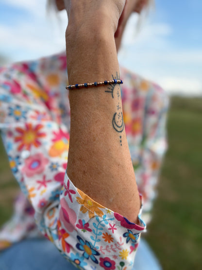 Bracelet femme en lapis lazuli – Intuition & confiance