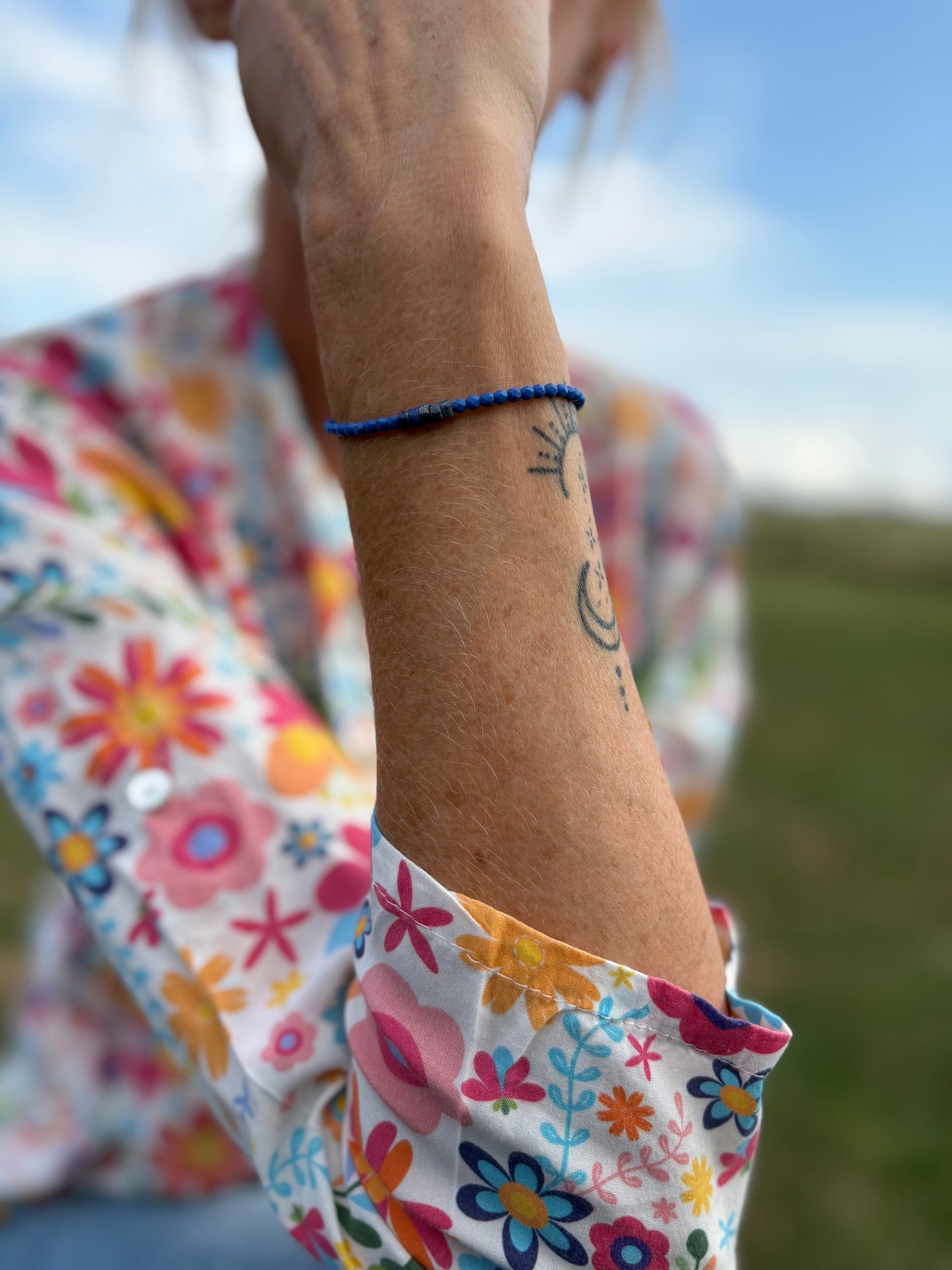 Bracelet femme en lapis lazuli - Intuition & clarté