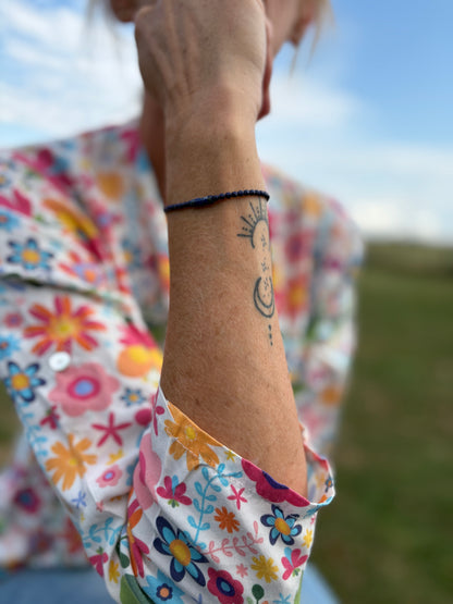 Bracelet femme en lapis lazuli - Intuition & clarté