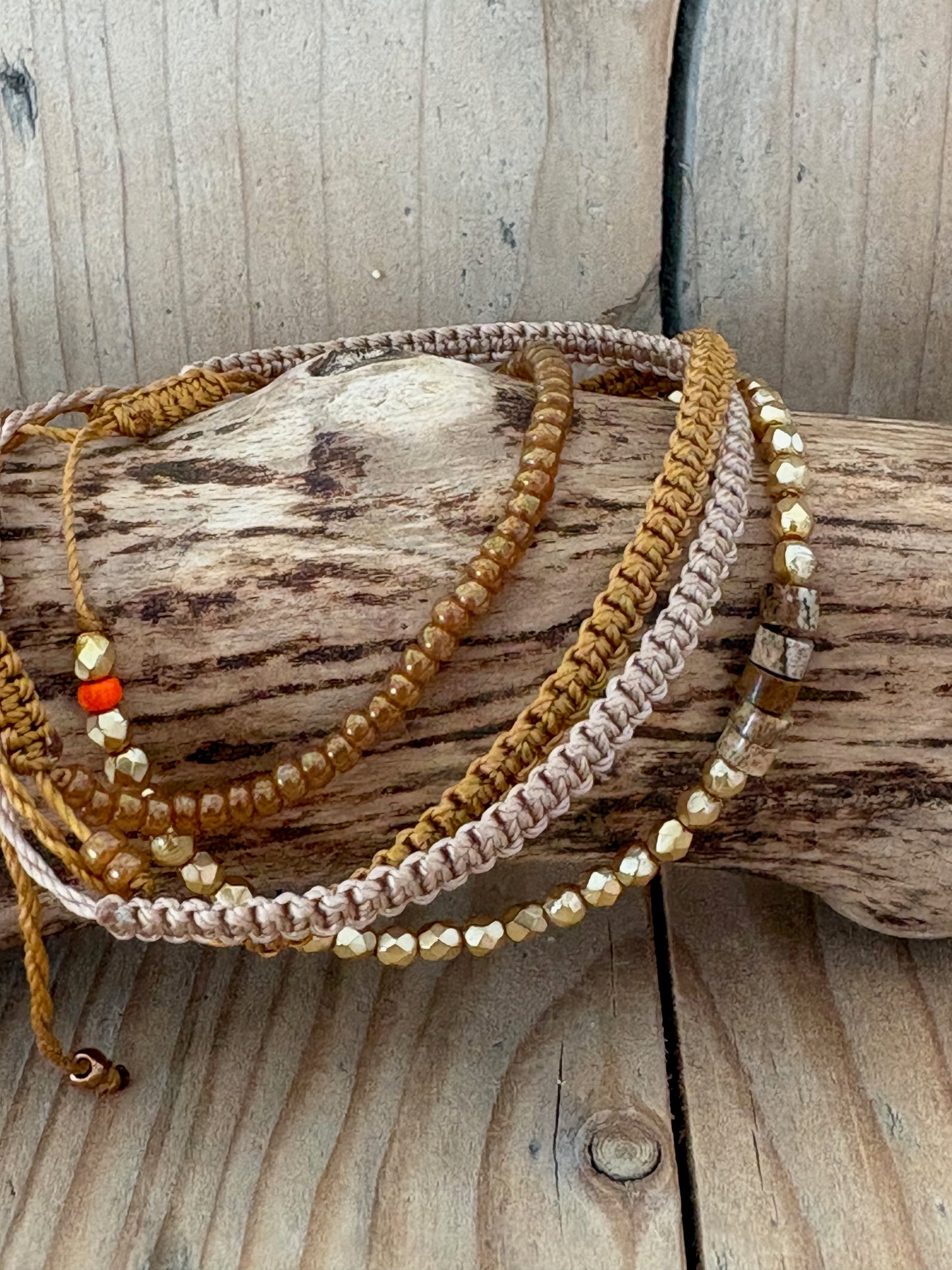Bracelet Jaspe paysage – sable lumineux