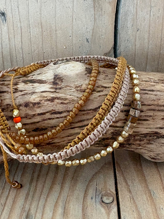 Bracelet Jaspe paysage – sable lumineux