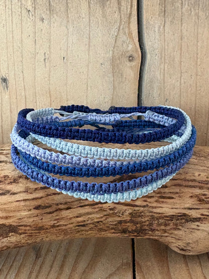Les macramés bleu & turquoise
