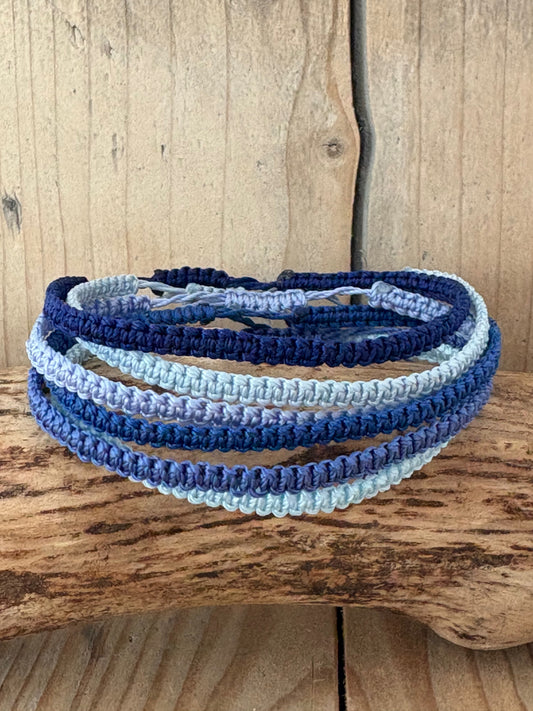 Les macramés bleu & turquoise