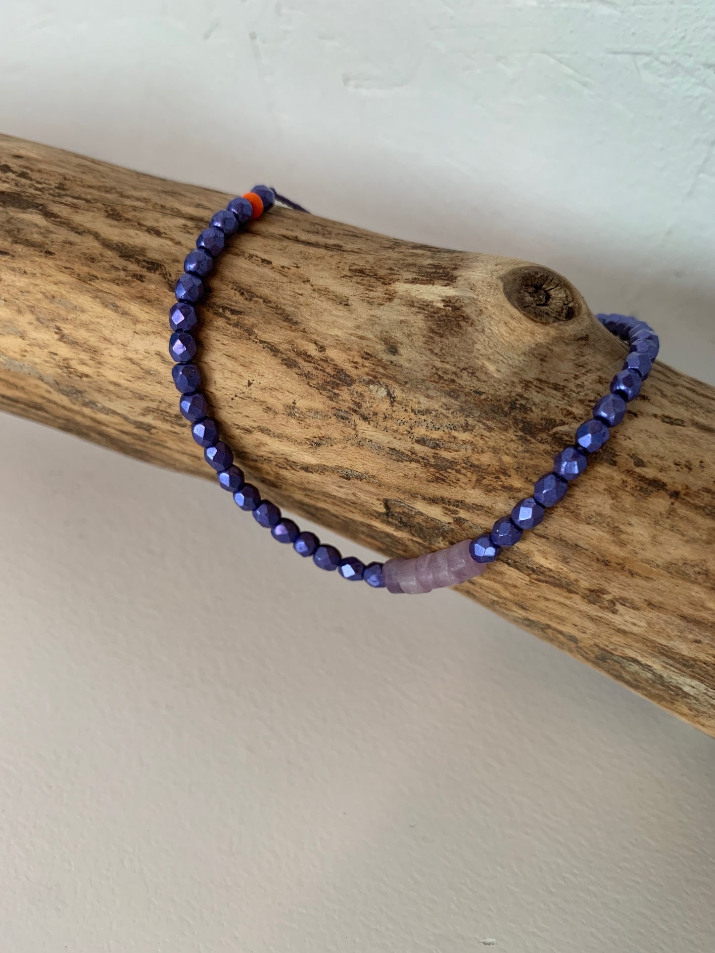 Bracelet femme en améthyste fait main