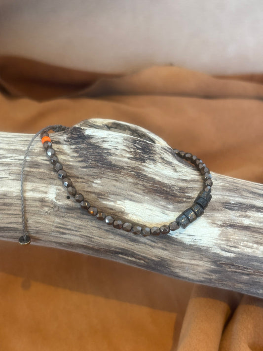 Bracelet femme bronzite fait main