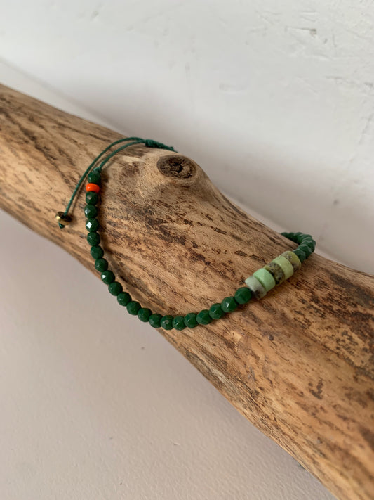 Bracelet femme en chrysoprase naturelle OZE by Virginie