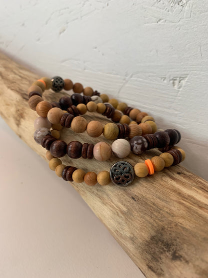 bracelet homme agate coffee style naturel masculin