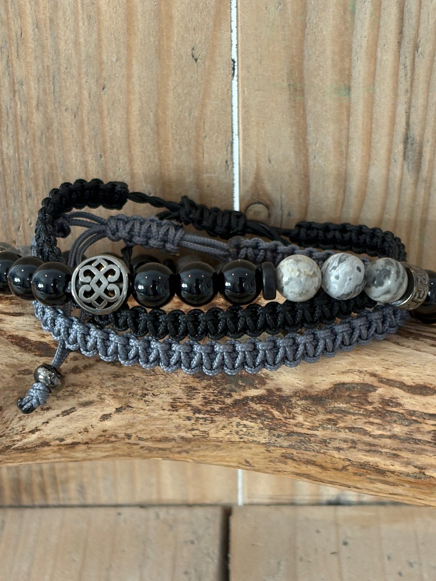 bracelet homme jaspe Picasso style moderne masculin