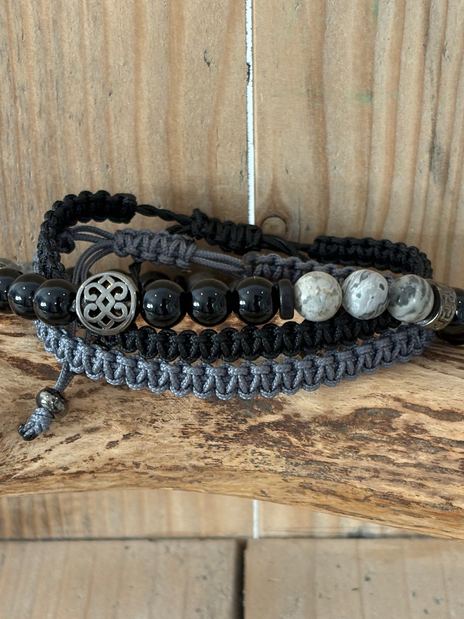 bracelet homme jaspe Picasso style moderne masculin