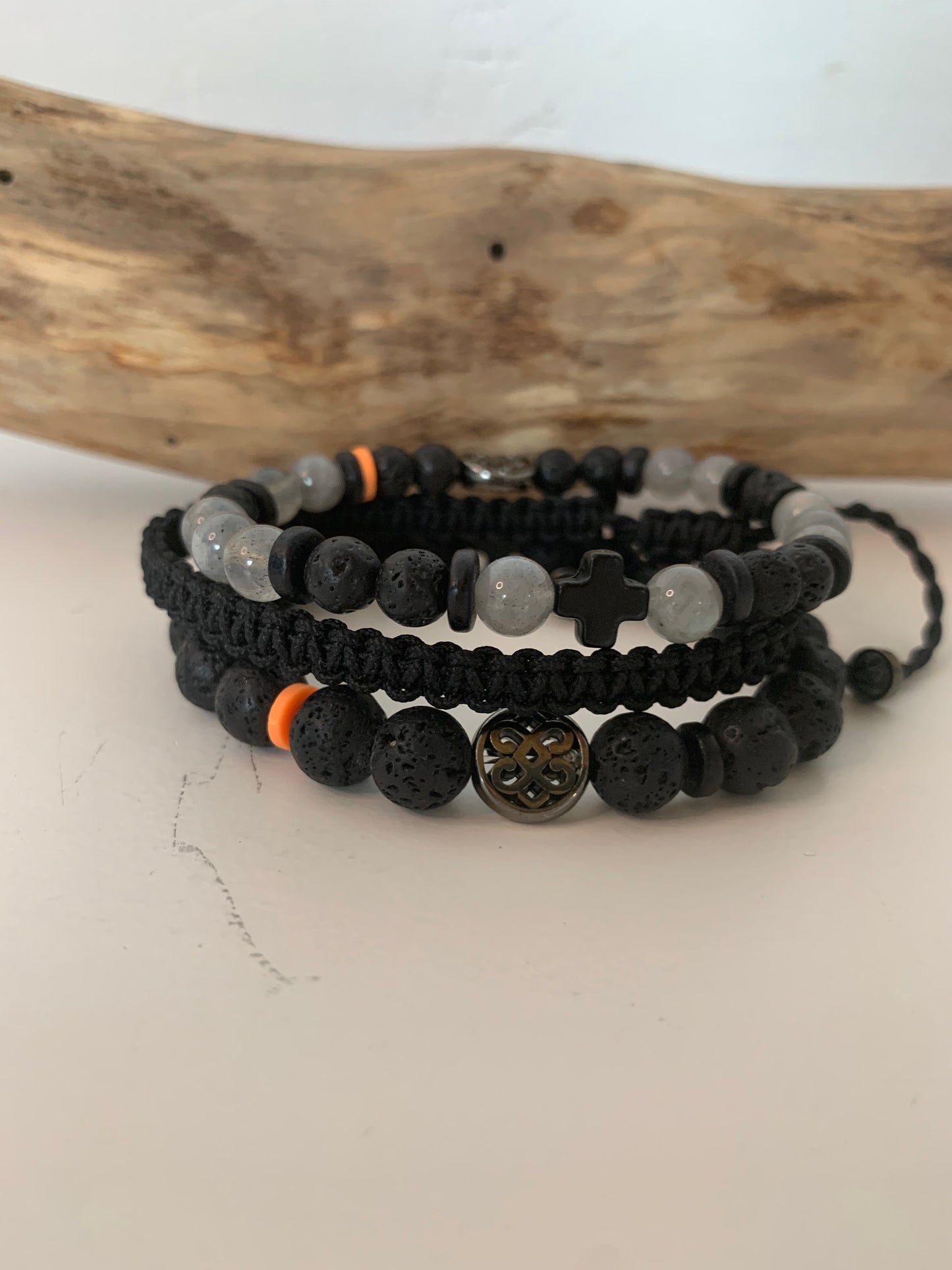 bracelet homme labradorite lave style masculin moderne