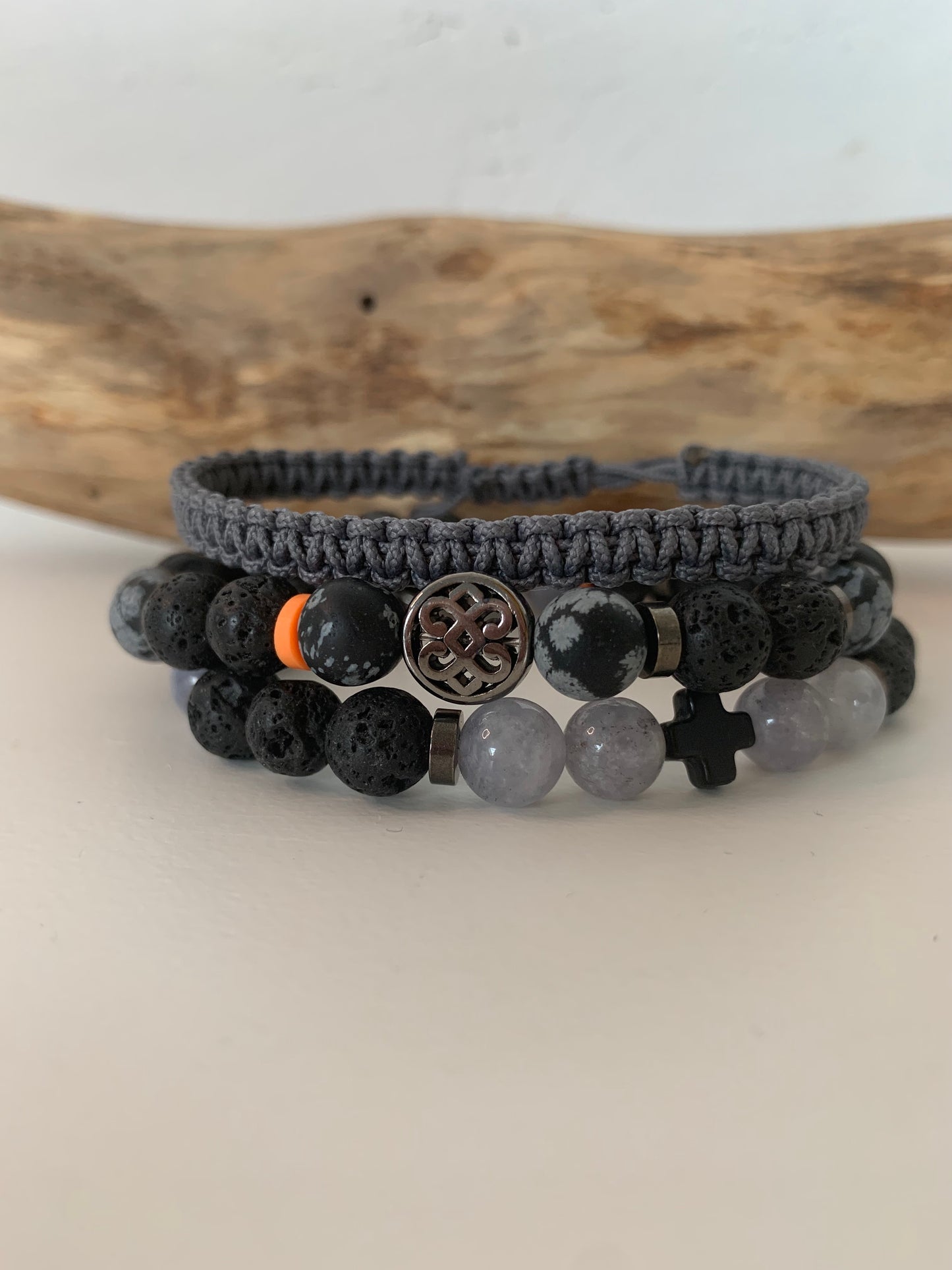 bracelet homme labradorite lave style masculin moderne