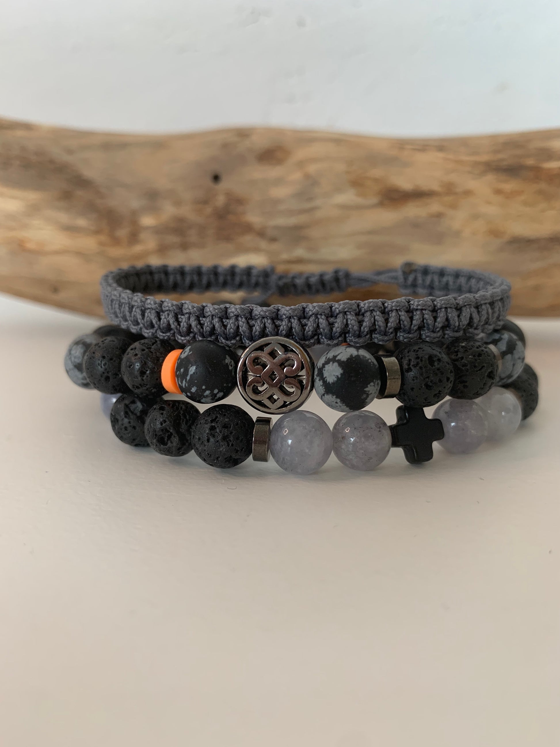 bracelet homme labradorite lave style masculin moderne