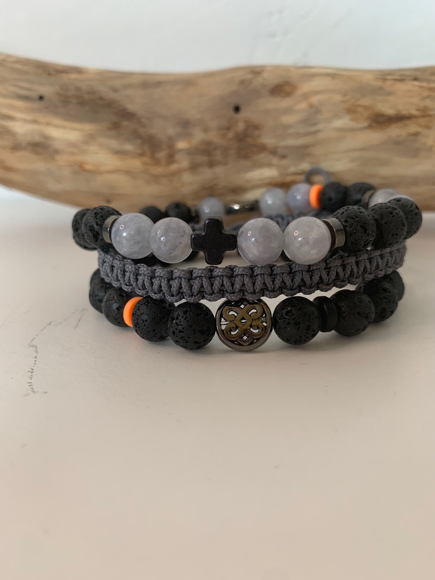 bracelet homme labradorite lave style masculin moderne