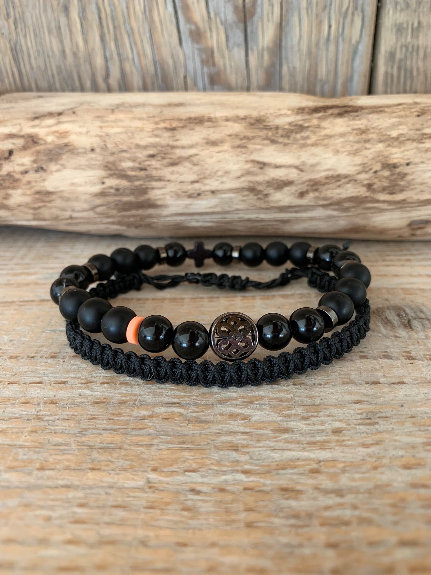 bracelet homme noir style masculin minimaliste