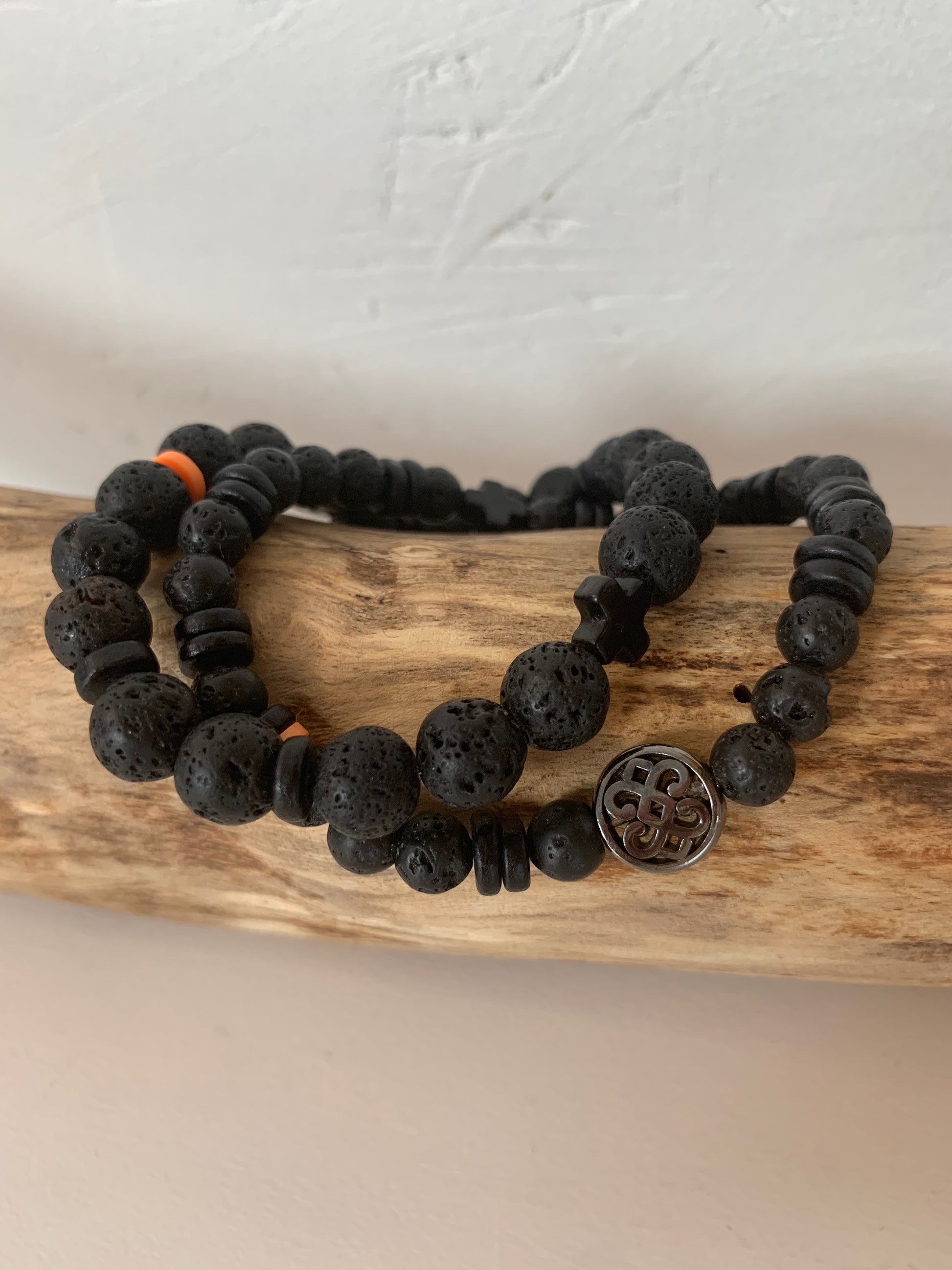 bracelet homme pierre de lave style masculin