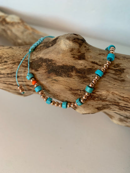 Bracelet femme en howlite turquoise série limitée – OZE by Virginie