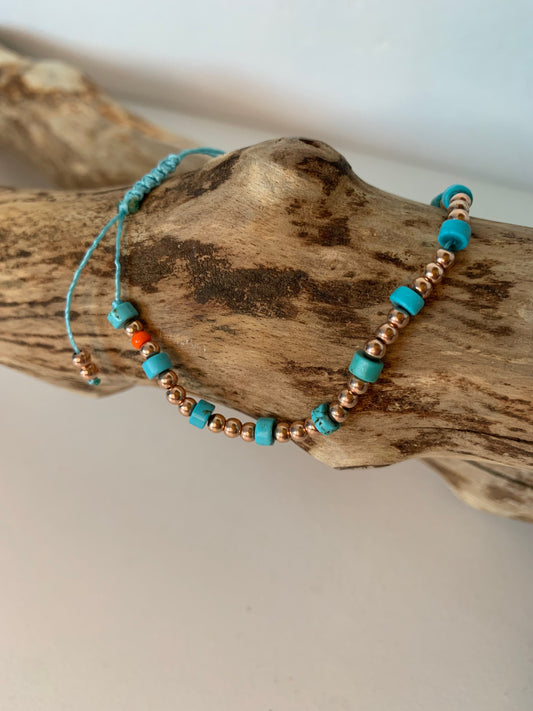 Bracelet femme en howlite turquoise série limitée – OZE by Virginie