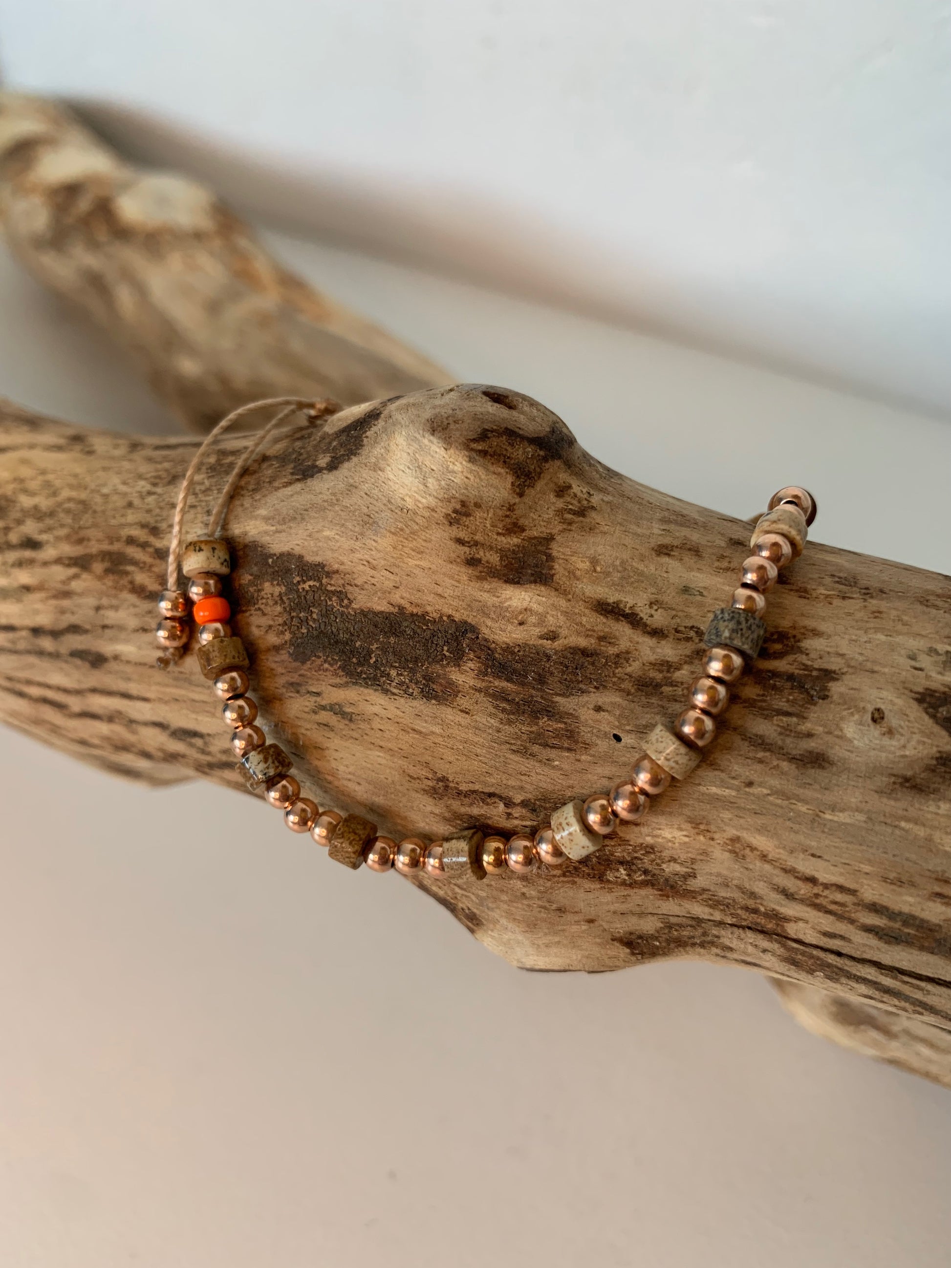 Bracelet femme en jaspe paysage série limitée – OZE by Virginie