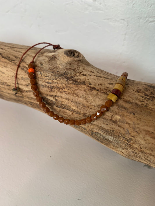 Bracelet femme mokaïte naturelle OZE by Virginie