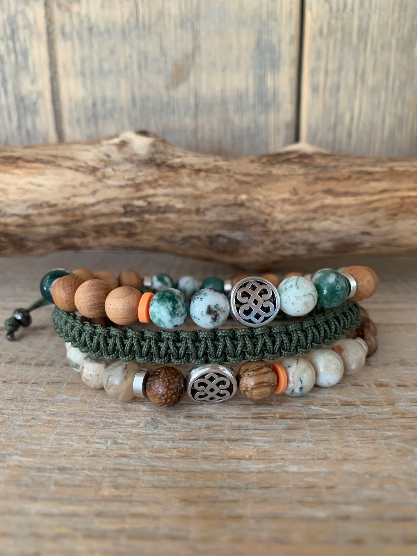 bracelet homme agate tree style naturel masculin bracelet macramé bracelet opale beige