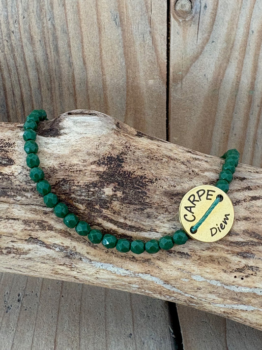 Bracelet Carpe Diem - Vert