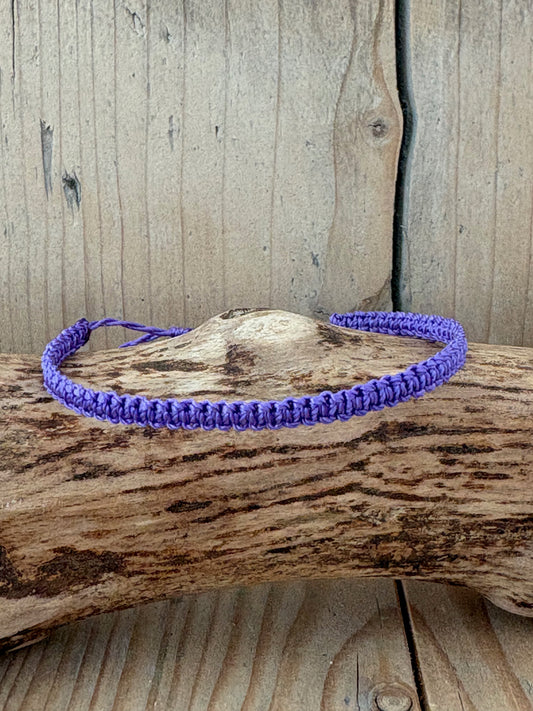 Les macramés mauve